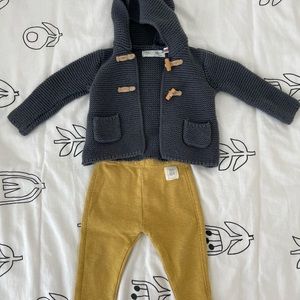 Zara baby boy sweater and pants